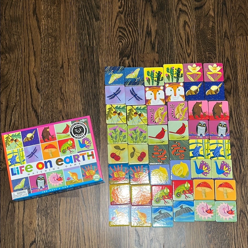 Life on Earth Matching Game for Kids